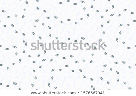 Stock photo: Tracks In Snow Background