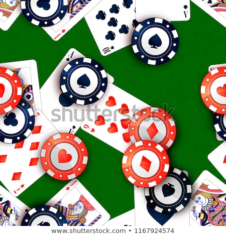 Stockfoto: Casino Gambling Chips Seamless Pattern