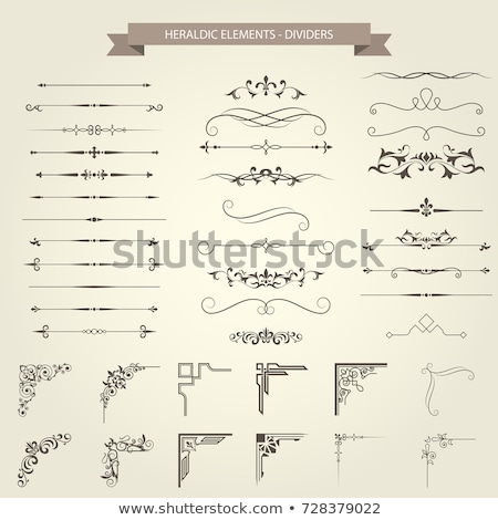 Stock foto: Elegant Vector Ornament In Classic Style