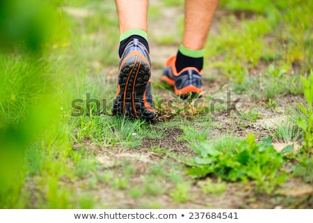 商業照片: Man Walking Cross Country And Trail In Forest