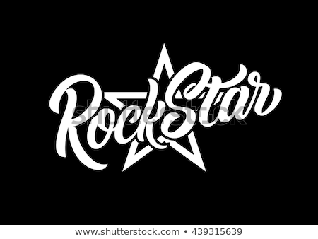 Zdjęcia stock: Rock Star Lettering