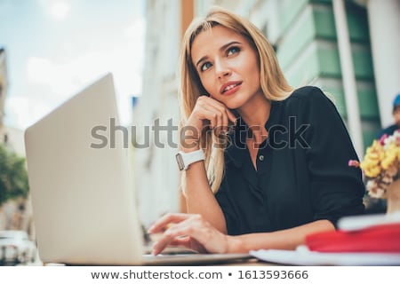 Stok fotoğraf: Thoughtful Young Lady