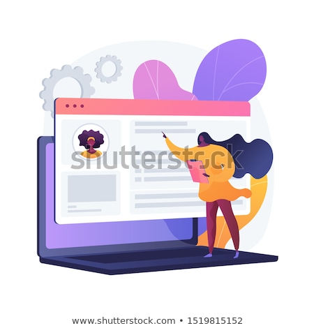 Stock photo: Competent Resume Writing Vector Concept Metaphor