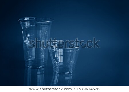 Stock fotó: Two Blue Translucent Plastic Containers