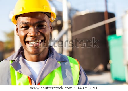 Stock foto: Portrait Oil Industry Worker