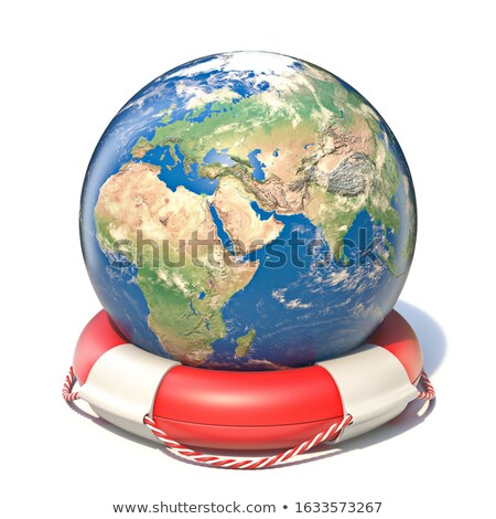 Blue Earth And Lifesaver Foto stock © djmilic