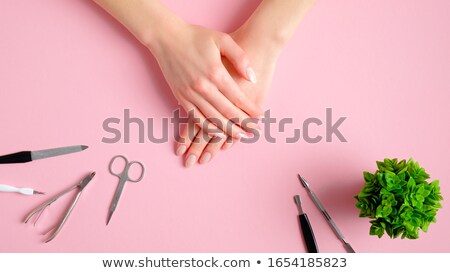 Zdjęcia stock: Getting Nail Clippers From A Manicure Set