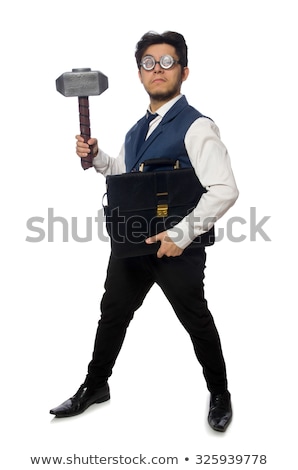 Businessman Holding A Hammer Stock photo © Elnur