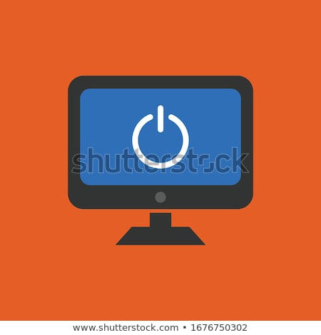 Foto stock: Turning On Monitor