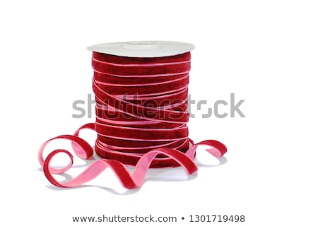 Foto stock: Gift Ribbon Bobbin Isolated On White Background