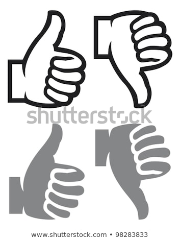 Stock foto: Thumbs Up Purple Vector Icon Button
