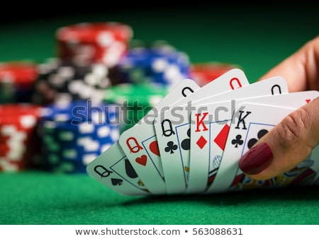 Stok fotoğraf: Full House And Poker Chips