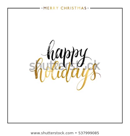 Stock photo: Greetings Handwritten Calligraphy