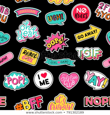 Foto stock: Fashion Patch Badges