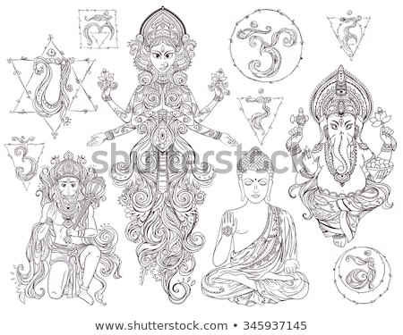 Foto stock: Hand Drawn Chakra Muladhara Illustration