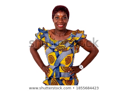 Zdjęcia stock: Confident And Happy Businesswoman Holding Hips While Standing