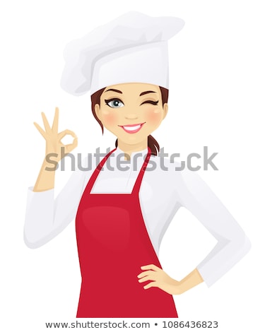 ストックフォト: Cartoon Girl Chefs Cooking