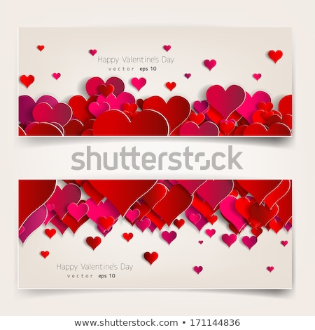 Stok fotoğraf: Three Hearts For Valentines Day