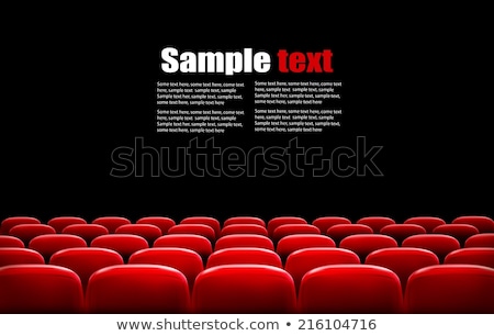 Stockfoto: Theater Seats And Red Curtains