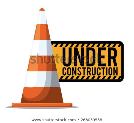 Stockfoto: Road Works Gear Mechanism Concept Vector Illustration