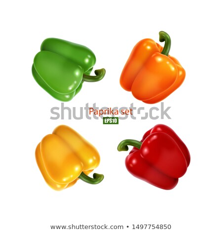 Stock photo: Set Of Multi Colored Peppers