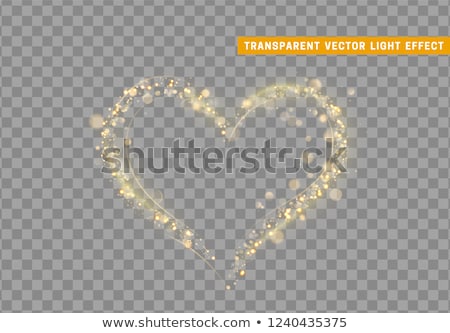 Zdjęcia stock: Valentine Hearts With Sparkles