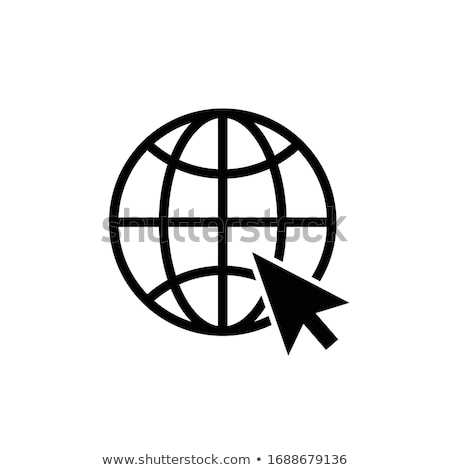 Stock fotó: Simple Global Access Vector Icon