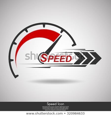 Foto stock: Speedometer Abstract Symbol Of Speed