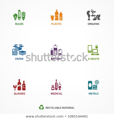 Stock photo: Trashcan With Electronic Waste