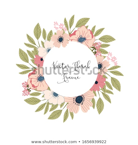 Stok fotoğraf: Floral Wreath Ornaments