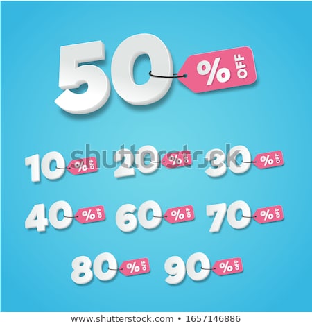 Stok fotoğraf: Collection Of Discount Numbers