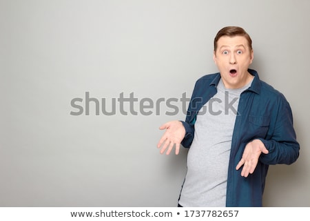 Foto stock: Urpresa · Fat · Man