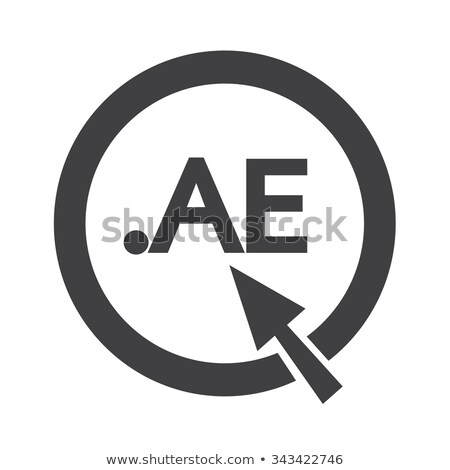 ストックフォト: United Arab Emirates Domain Dot Ae Sign Icon Illustration