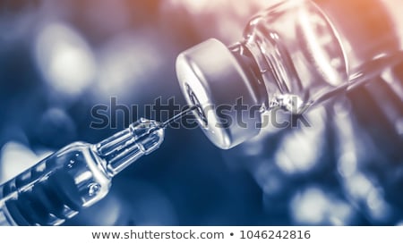 [[stock_photo]]: Vaccination Medical Concept On Blue Background