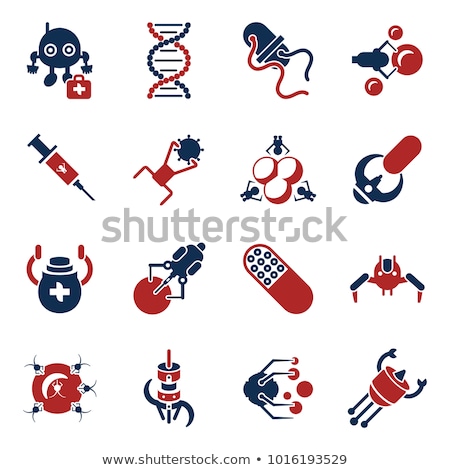 [[stock_photo]]: Digital Smart Medical Nano Robots Concept Objects