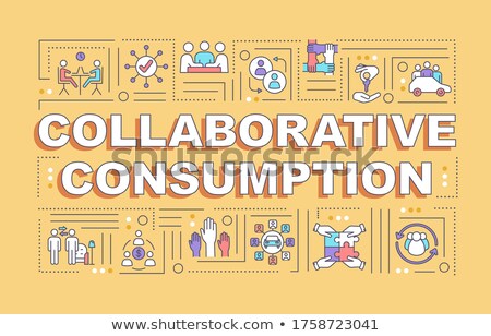Stok fotoğraf: Collaborative Consumption Word Concepts Banner