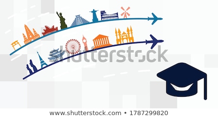 Foto stock: Study Abroad Student