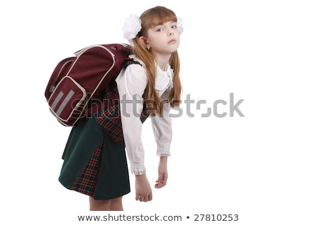 Stock photo: Heavy Study Load In Backpack