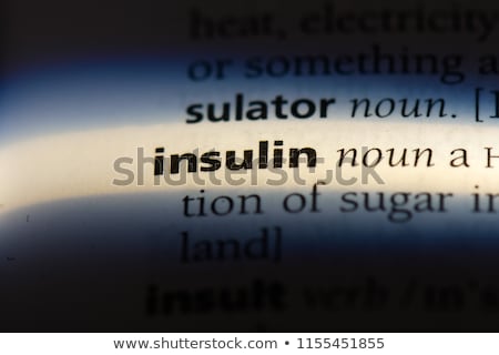 Foto stock: Insulin Dictionary Definition