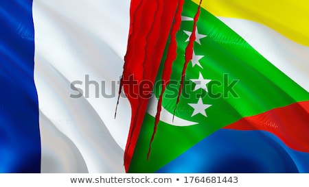 Zdjęcia stock: France And Comoros Flags