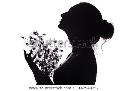 ストックフォト: Beautiful Young Woman With Dry Flowers On Head