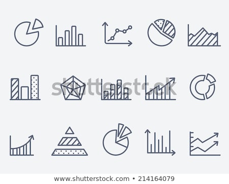 ストックフォト: Business Graph Line Icon