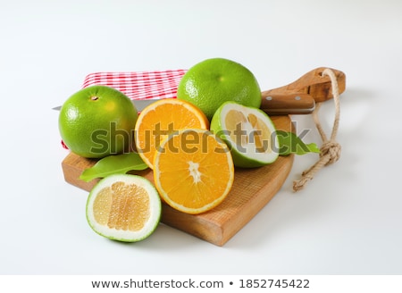 ストックフォト: Halved Green Oroblanco Grapefruit