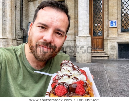 Stok fotoğraf: Traditional Belgian Waffles