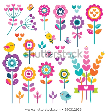 Foto d'archivio: Butterfly Clipart Vector Icon Illustration