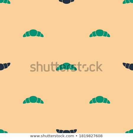 Stockfoto: Croissant Icon Isolated On A Beige Background Vector Illustratio