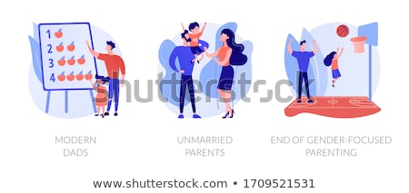 [[stock_photo]]: Gender And Social Equality Parenthood Abstract Concept Vector Il