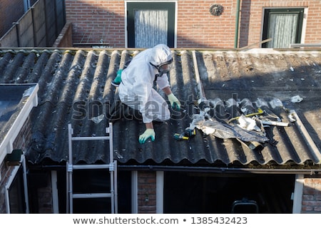 Foto stock: Asbestos Roof