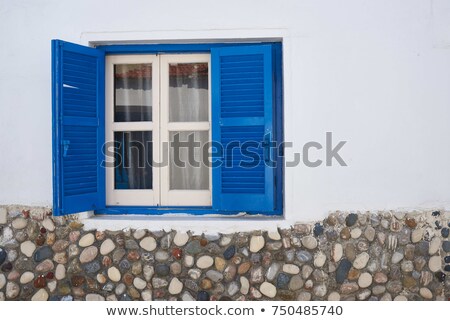 Stock photo: Window Shutter With Paint Background