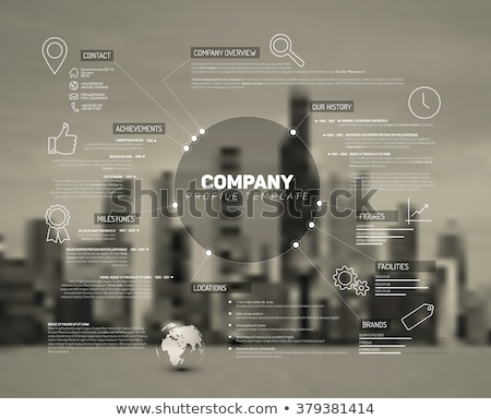 Stock foto: Brand Concept Schema Diagram